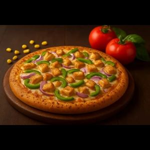Butter Chicken pizza delivered late at night by TAG USA Sohana, Mohali